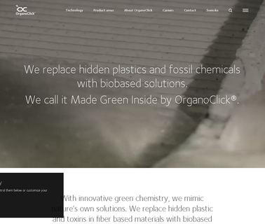 Organoclick Ab sustainable textiles