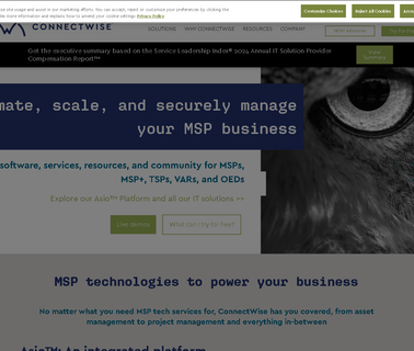 Connectwise Business Software for Technology winning business