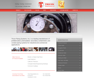 Tricon Piping Systems fuel containment