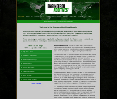 Home - Engineered Additives bitumen asphalt