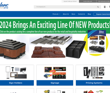 Blanc Display Group retail fixtures fixture components