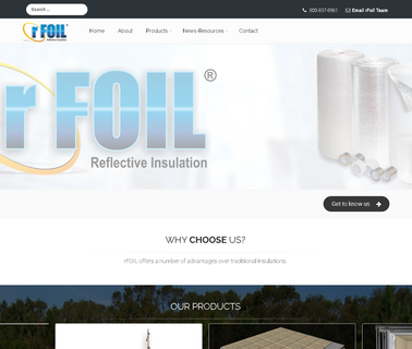 Covertech - Rfoil Insulation Products equip insulation