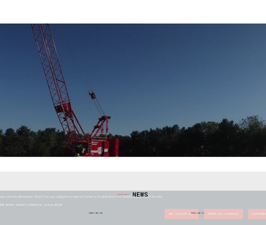 Manitowoc Cranes tracked dumper