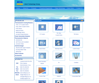 Merit Technology Group teg thermoelectric