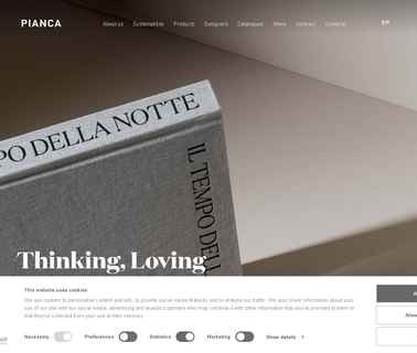 Pianca Usa sofas and sectionals
