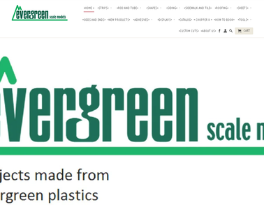 Evergreen Scale Models square white