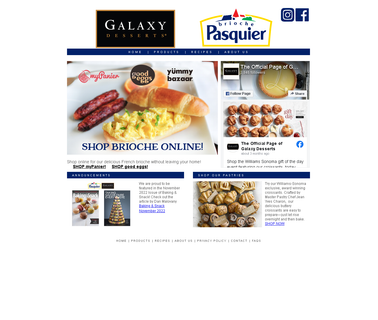 Brioche Pasquier Us, Galaxy Desserts cinnamon tarts