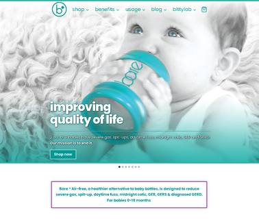 Bare Air-Free Baby Bottles By Bittylab breastfeeding