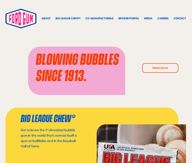 Ford Gum & Machine Company bubble snacks