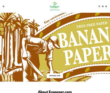 Ecopaper, Com, Banana Paper, Recyc recycled paper stationery