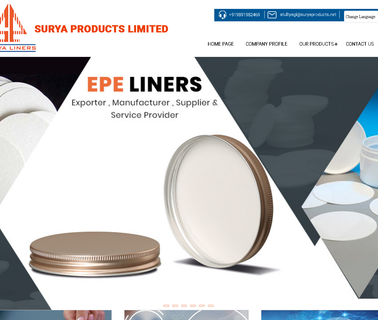 Surya Products Ltd. caps lids