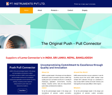 Pt Instruments connectors lemo