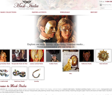 Venetian Masks, Italian M carnival masquerade