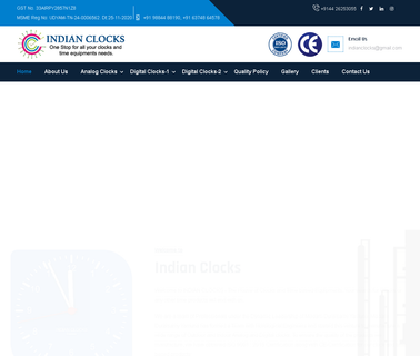 India Clocks and Signs clock solar
