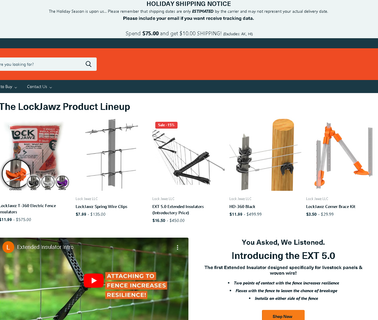 Lockjawz; the Last T Post Insulator You Will Ever railroad insulator