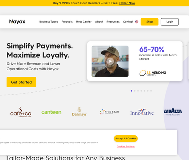 Nayax increase business sales