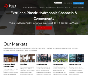 Intek Plastics retail fixtures fixture components