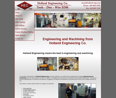 Engineering and Machining Holland Engineering sawing cutting tools