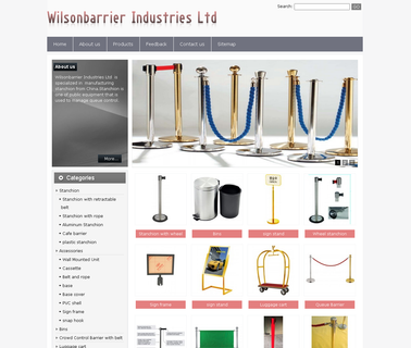 Wilsonbarrier Industries Ltd. crowd control barrier stanchion