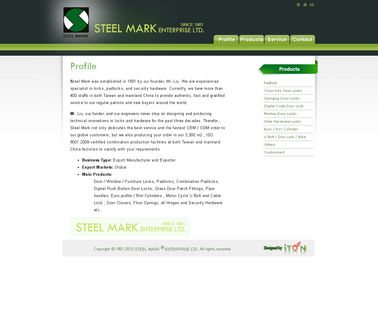 Steel Mark Enterprise. knob and lever lock