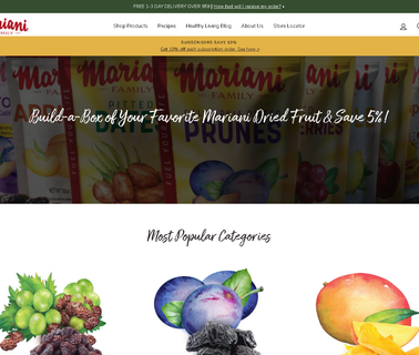 Mariani Premium Dried Fruit bakery fat