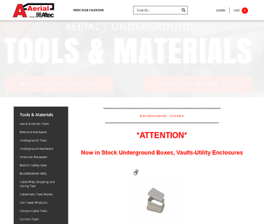 Lineman Tools, Aerial Tools, Un aerial duct fiber cable