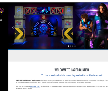 Lazer Runner Laser Tag Systems fiber radio