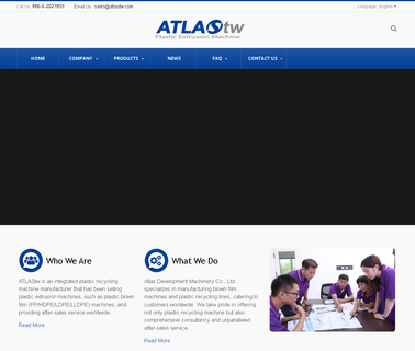Atlas Development Machinery blown film extrusion machine
