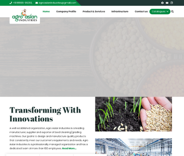 Agro Asian Industries seed cleaning machine
