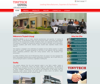 Tinytech Udyog cooking oil press machinery