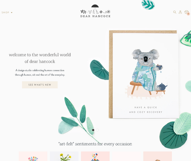 Dear Hancock Paper Goods recycled paper stationery