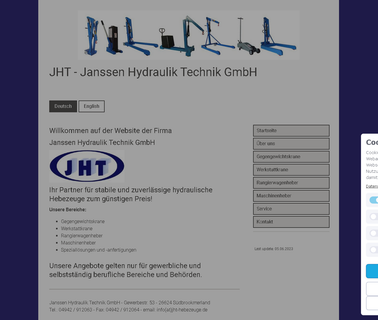 Janssen Hydraulik Technik hydraulic machine lifters