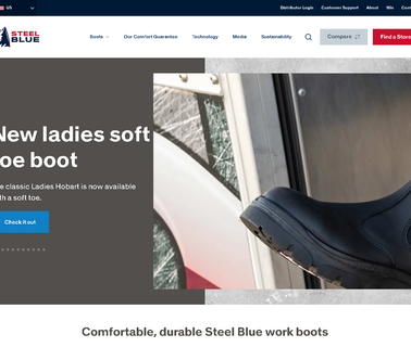 Steel Blue Boots North America style america