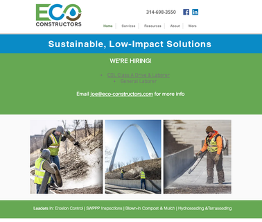Welcome to Eco Constructors storm water control