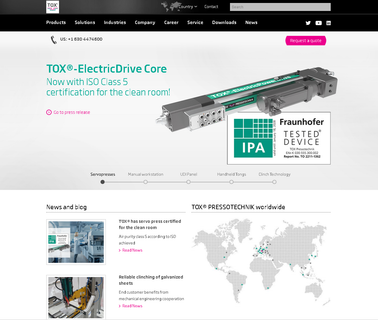 Tox Pressotechnik Llc side tube