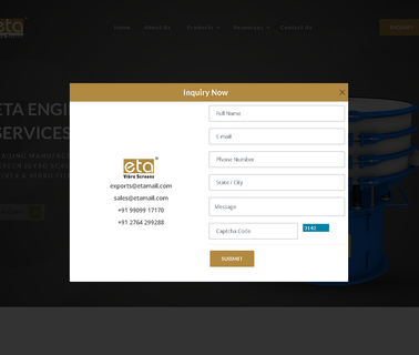 Eta Engineering Services classifier equipment
