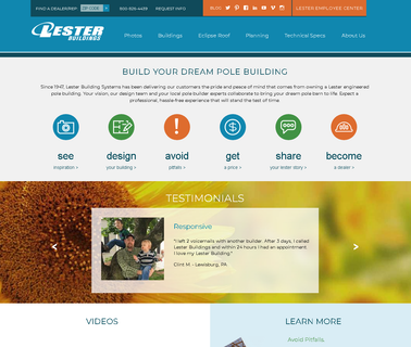Lester Building Systems barn building steel