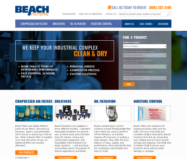 Beach Filters, Compressed Air Filter desiccant compressors