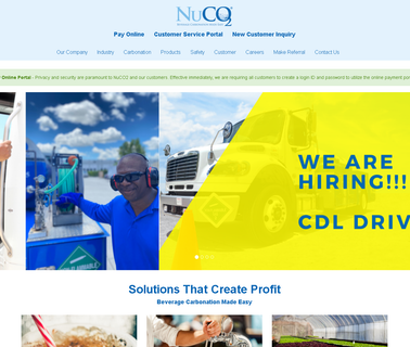 Nuco2 Beverage Carbonat co2 cylinders