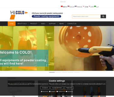 Hangzhou Color Powder Coating Equipment booth electric