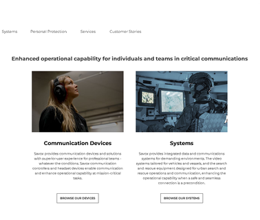 Savox Communications cellular headsets