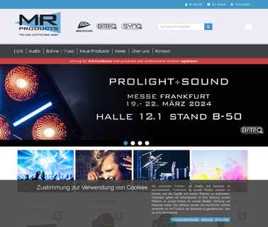 Mr Products Ton- Und Lichttechnik Gmbh 5x5 blinder