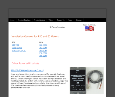 Hoffman Controls Corp. controllers fan