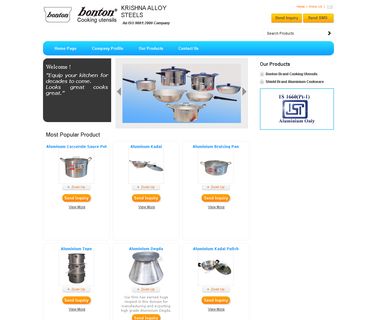 Krishna Alloy Steels aluminum pot
