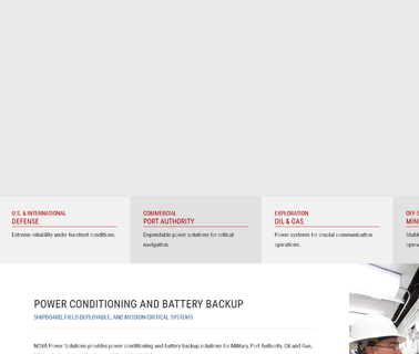Nova Power Solutions uninterruptible products