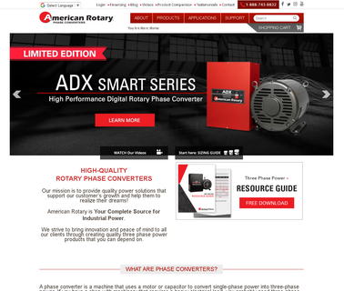 Gentec American Rotary converters rotary