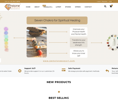 Gemstone Export chakra crystal
