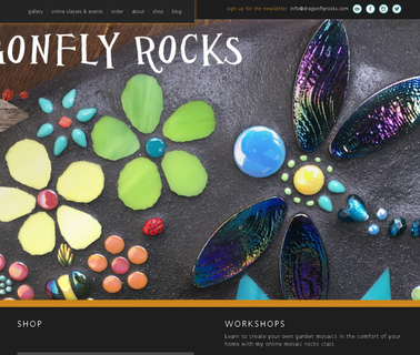 Dragonfly Rocks art ocean