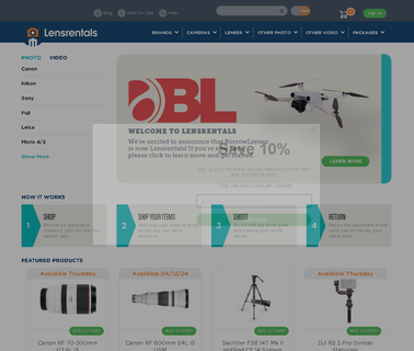 Home - Lensrentals original online