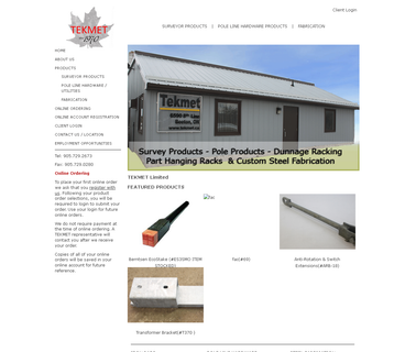 Tekmet Limited, Surveyor Products, Custom Steel Fabrication steel fabrication part